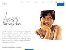 Tablet Screenshot of lingzifoundation.org